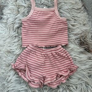 Quincy Mae Striped Play Set 12-18 MO